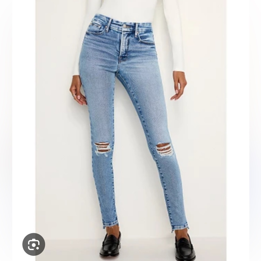 NEW Good American Good Legs Crop Skinny Jeans - Picture 1 of 11
